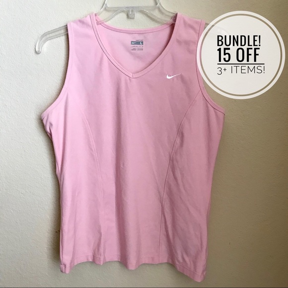 Nike Tops - Nike pink tank top Large